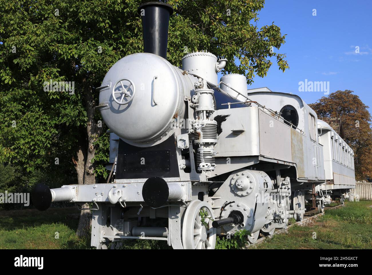 Lokomotive auf dem display Stockfoto