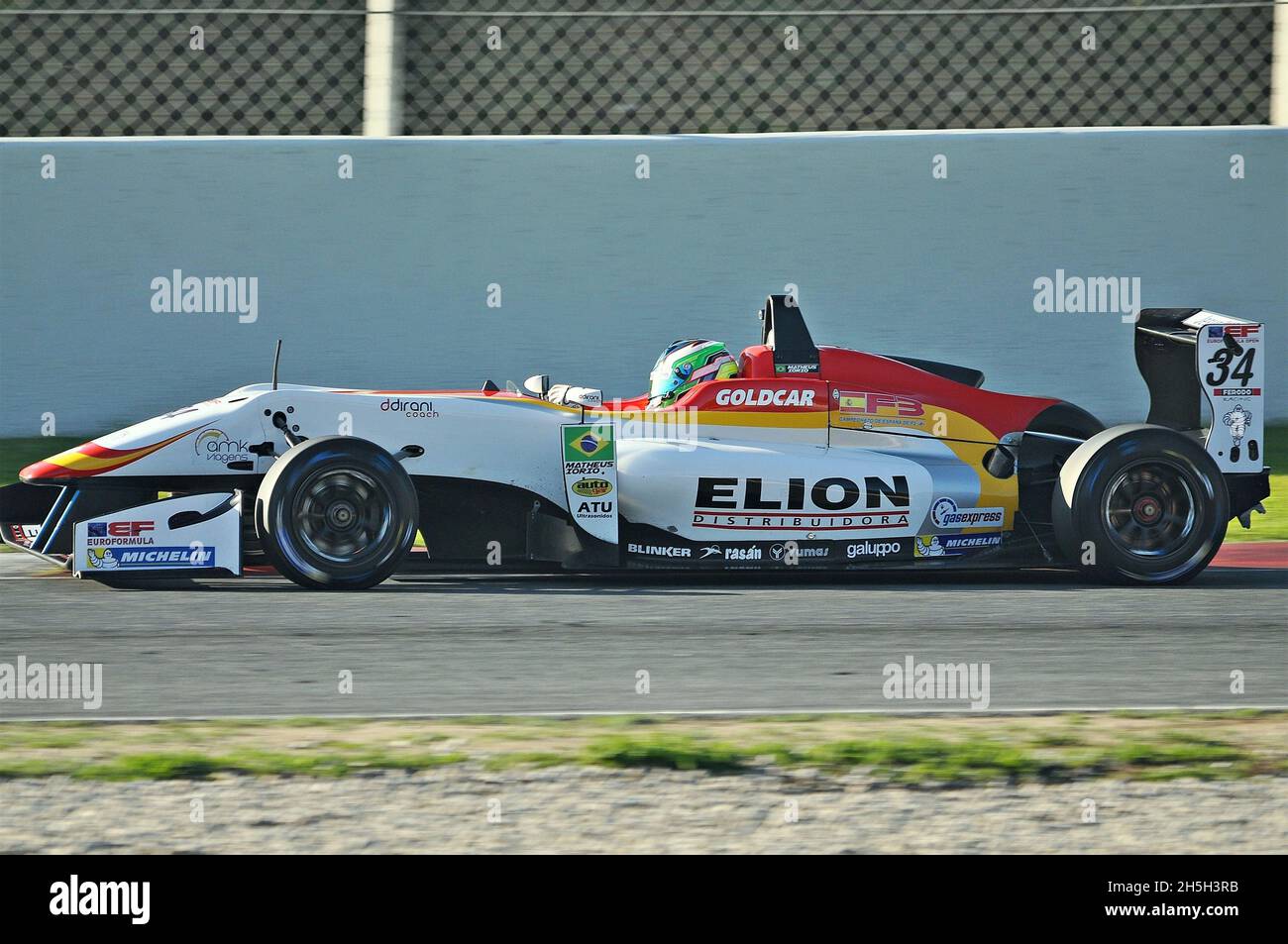 Team Campos Racing in der Euroformula Open-2017 Meisterschaft des Circuit de Barcelona Catalunya, Montmelo, Katalonien, Spanien Stockfoto