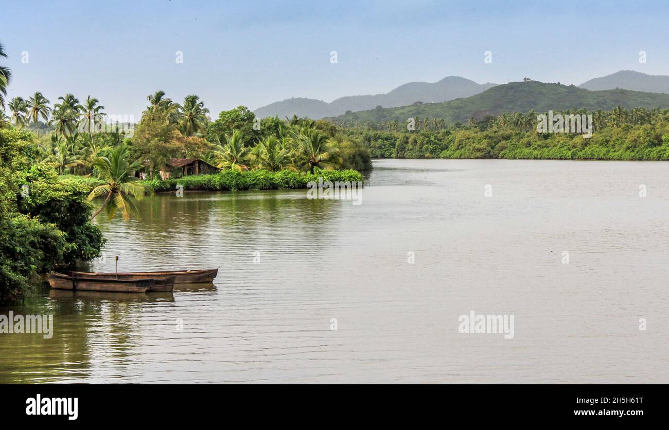 Back Waters - Goa, Indien Stockfoto