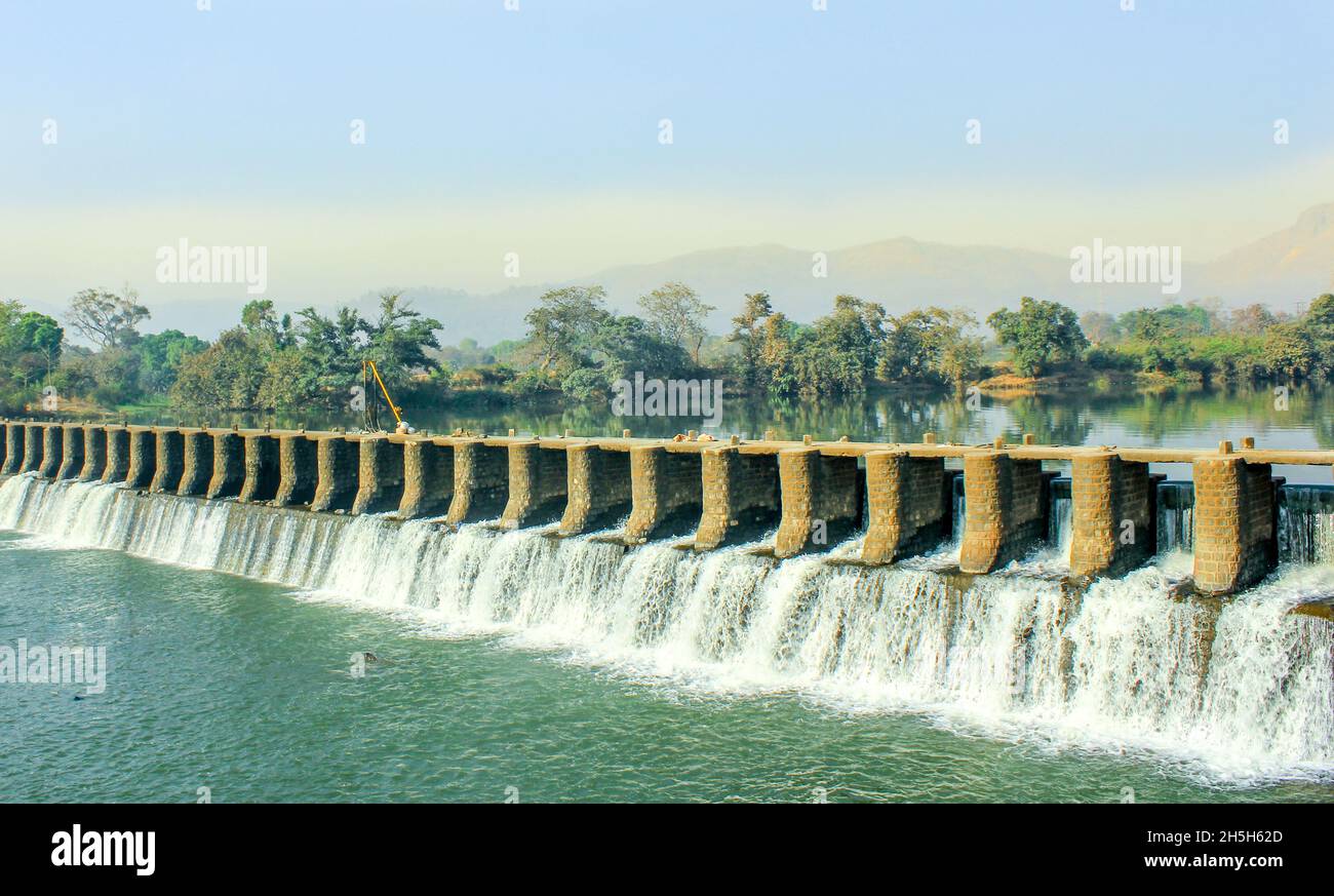 River Dam, Maharashtra Stockfoto