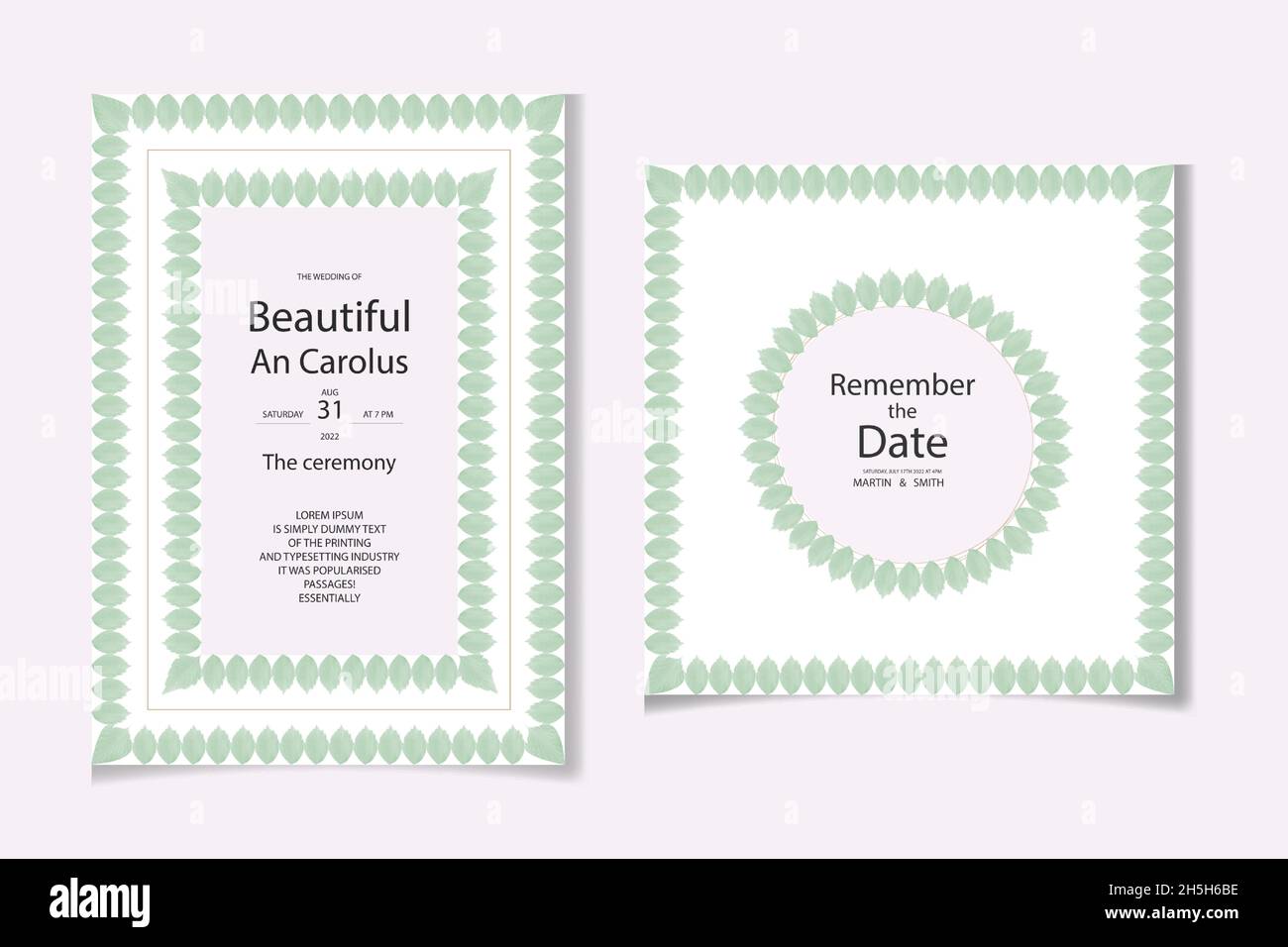 Aquarell Hand Zeichnung Blatt floralen Design Stock Vektor