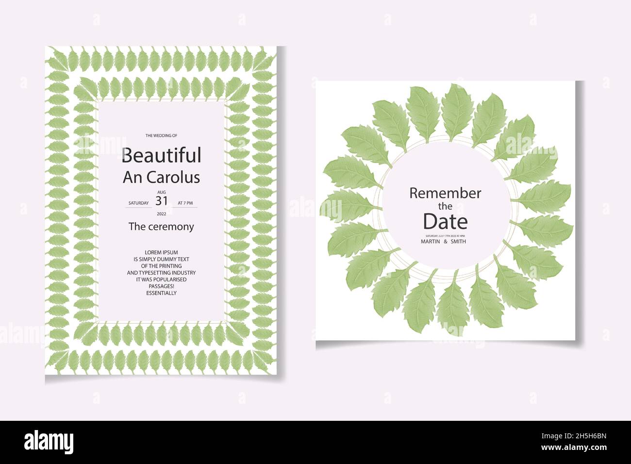 Aquarell Hand Zeichnung Blatt floralen Design Stock Vektor