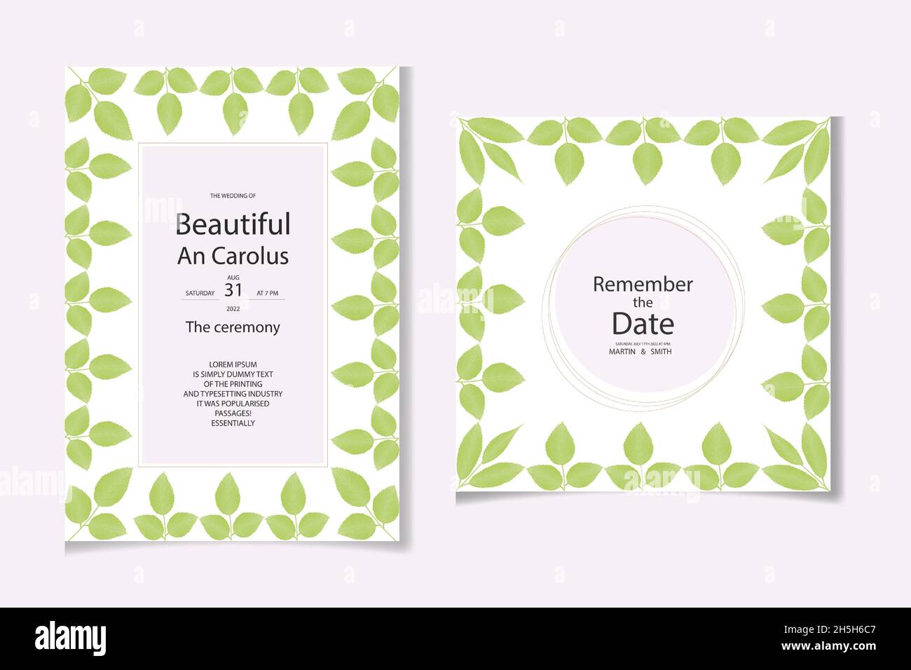 Aquarell Hand Zeichnung Blatt floralen Design Stock Vektor