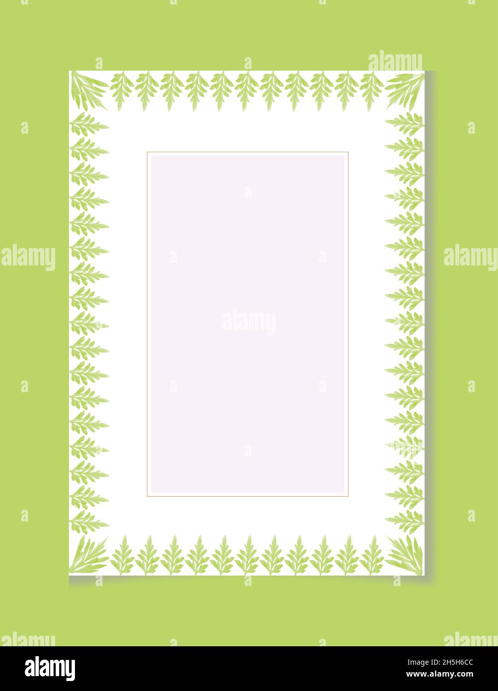 Aquarell Hand Zeichnung Blatt floralen Design Stock Vektor