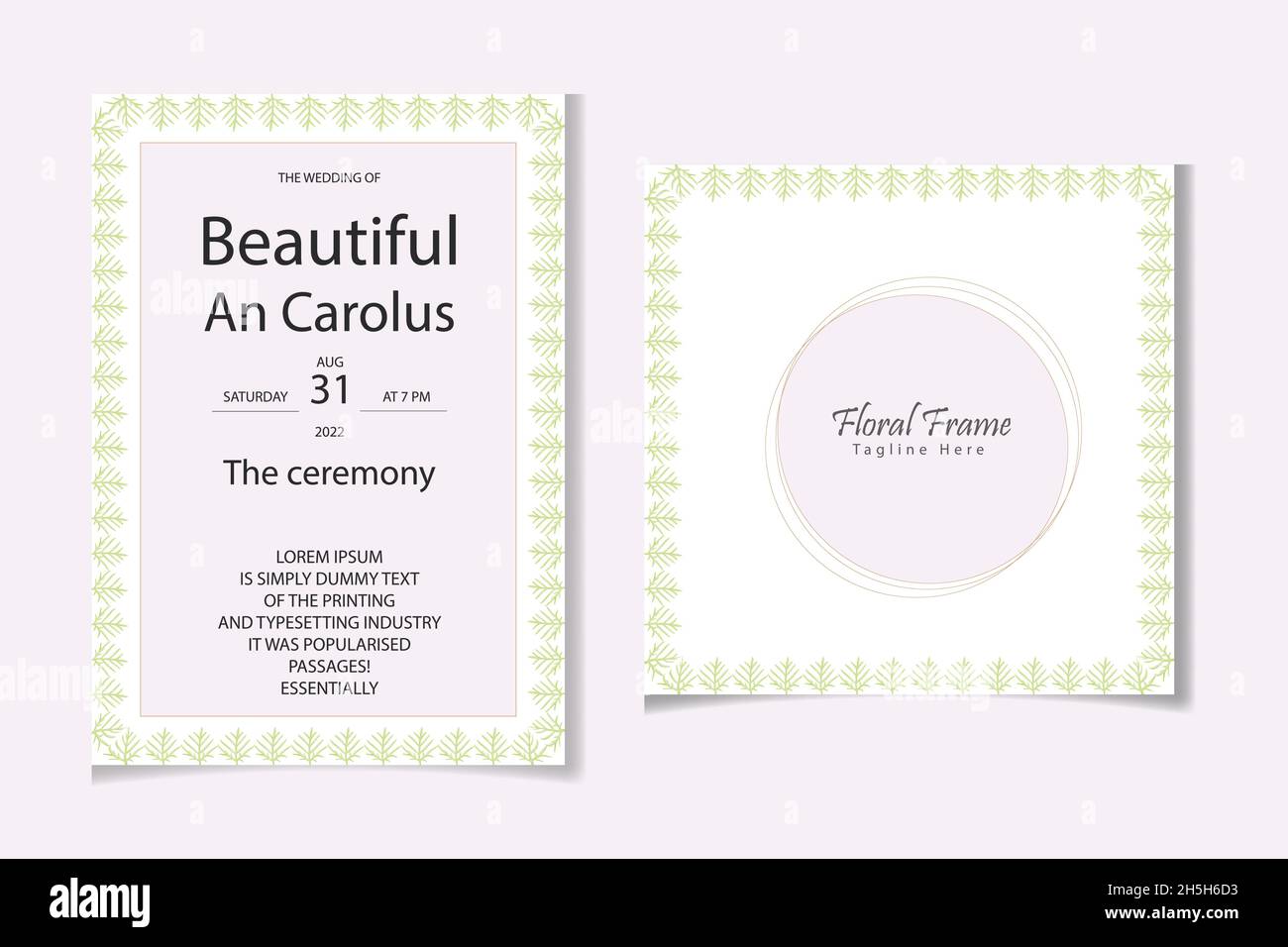 Aquarell Hand Zeichnung Blatt floralen Design Stock Vektor