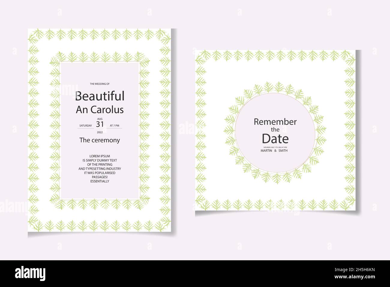 Aquarell Hand Zeichnung Blatt floralen Design Stock Vektor