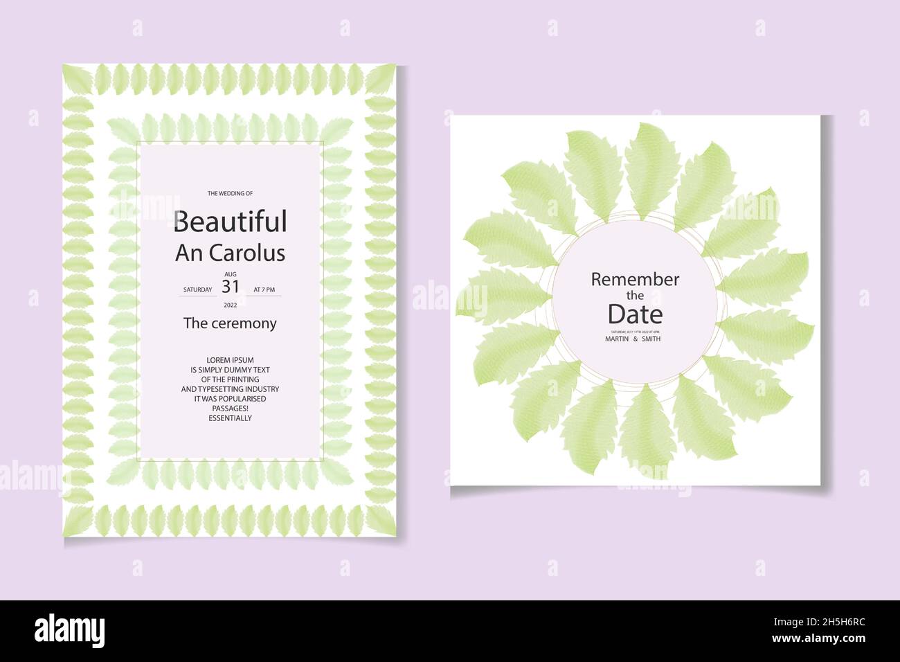 Aquarell Hand Zeichnung Blatt floralen Design Stock Vektor