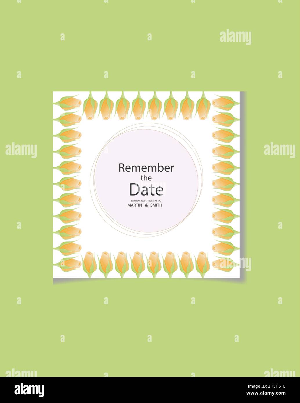 Aquarell natürliche Blume und verlassen Set-Design Stock Vektor