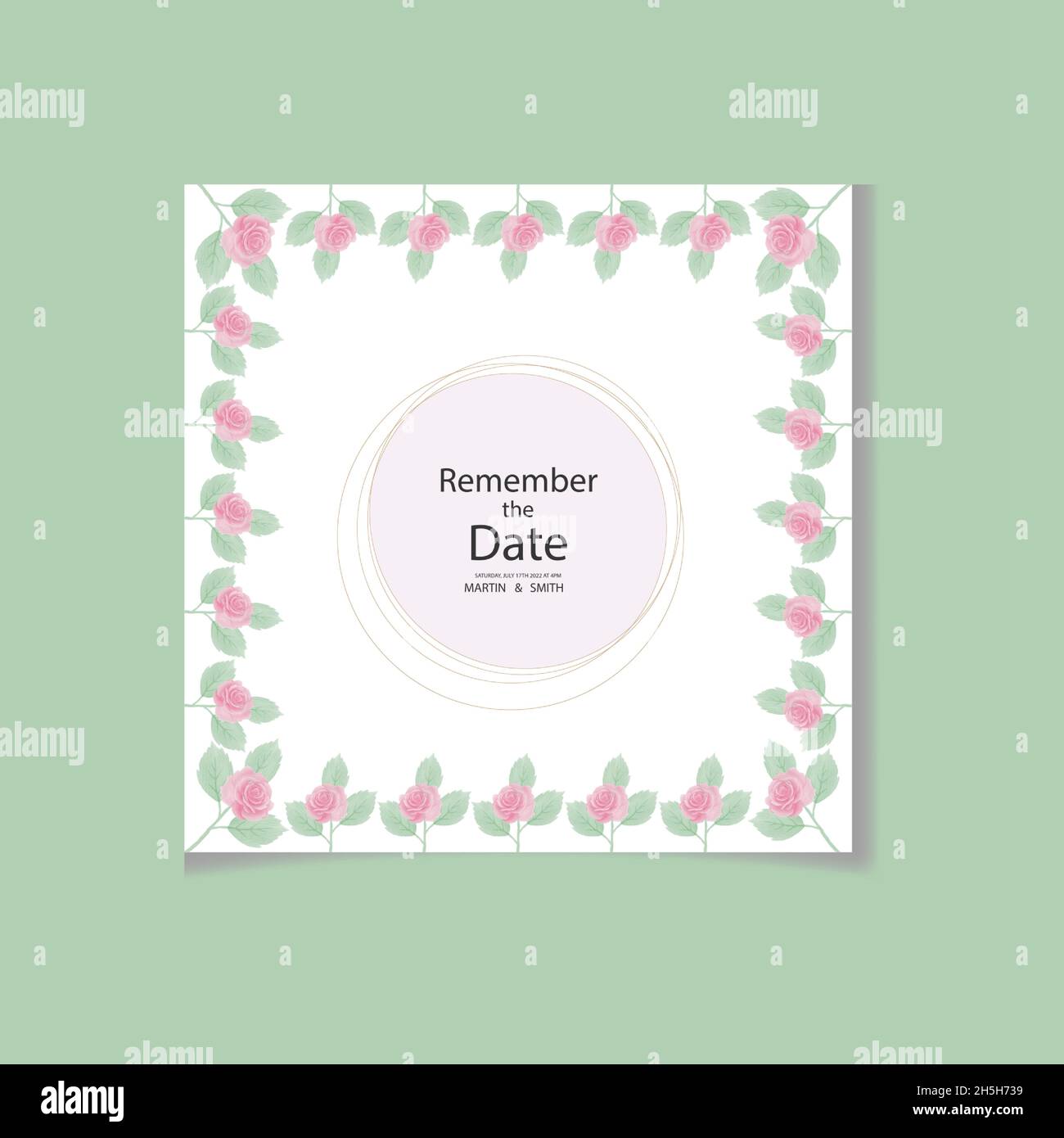 Aquarell Hand Zeichnung Blatt floralen Design Stock Vektor