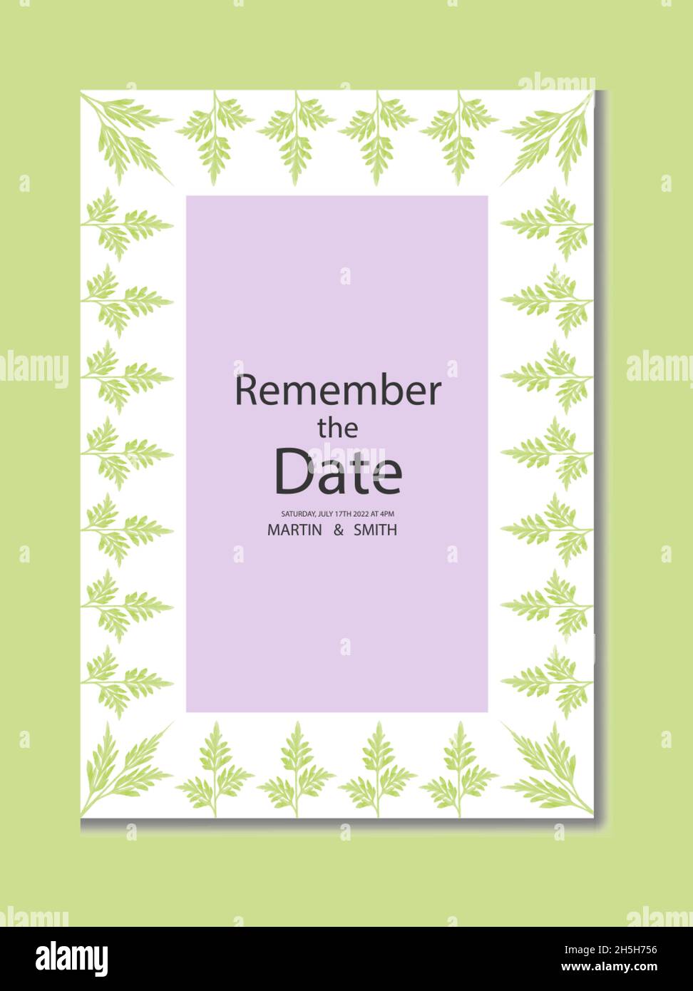 Aquarell Hand Zeichnung Blatt floralen Design Stock Vektor