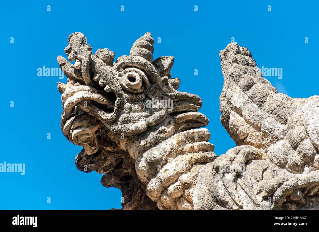Monsterstatue, Villa Palagonia, Bagheria, Sizilien, Italien Stockfoto