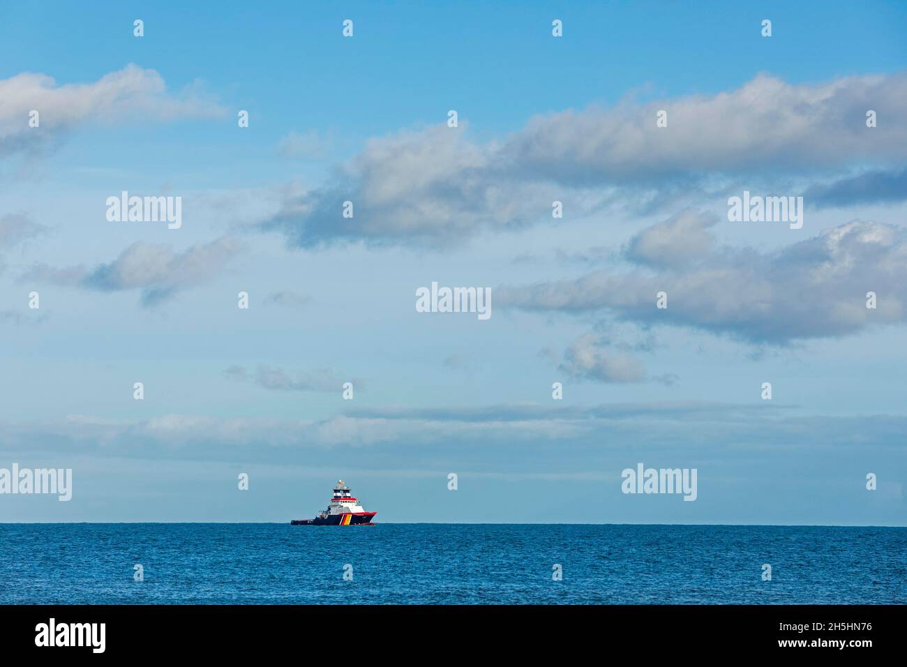 Meeresrallungsschlepper Nordic vor der Insel Helgoland, Schleswig-Holstein, Deutschland Stockfoto