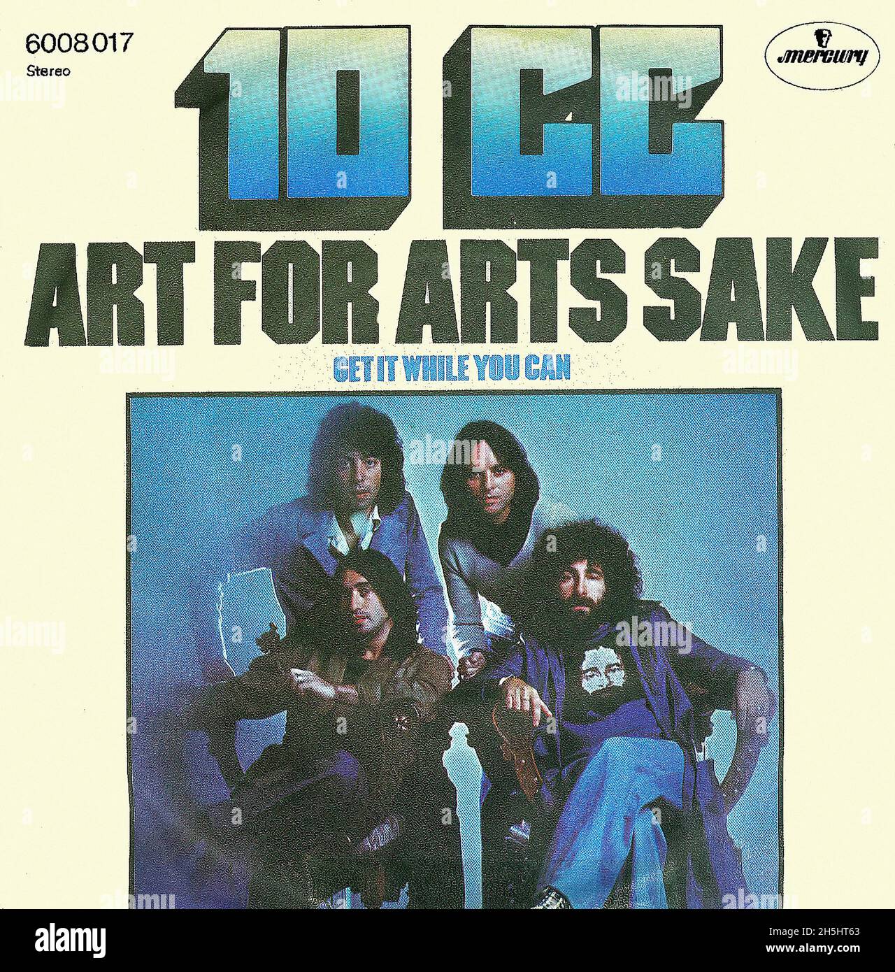 Vintage Single Record Cover - 10 CC - Art for Arts Sake - D - 1975 Stockfoto