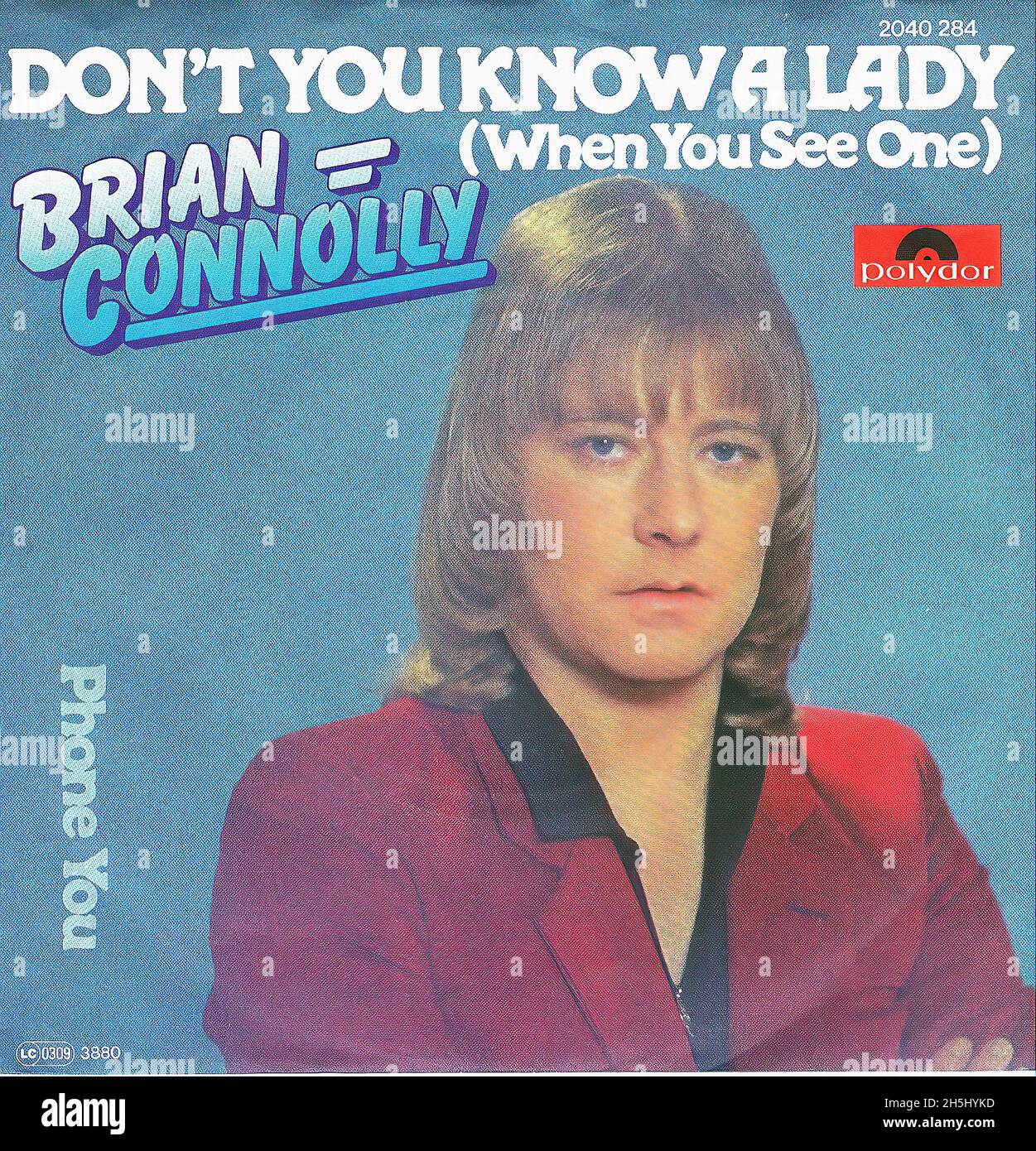 Vintage Single Record Cover - Connolly, Brian - Don't You Know A Lady - D - 1980 Stockfoto