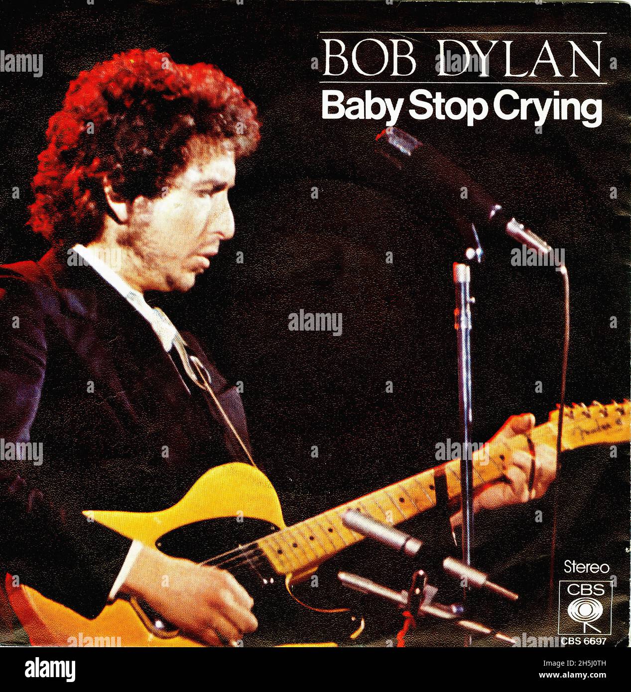 Vintage Single Album Cover - Dylan, Bob - Baby Stop Crying - D - 1978 Stockfoto