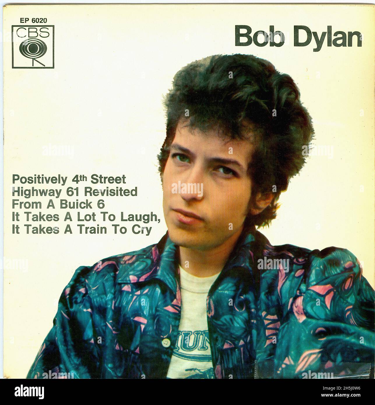 Vintage Single Record Cover - Dylan, Bob - Positively 4th Street EP - D - 1965 Stockfoto