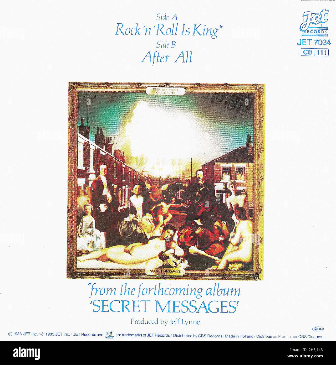 Vintage Single Album Cover - ELO - Rock'n'Roll is King - NL - 1983 02 Stockfoto