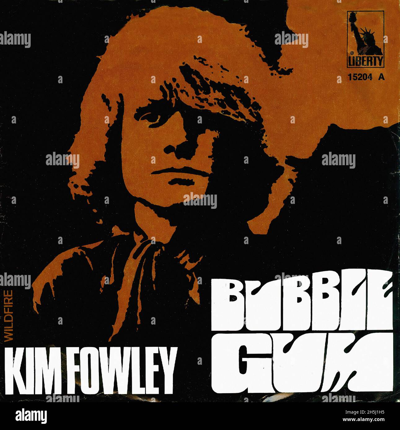 Vintage Single Record Cover - Fowley, Kim - Bubble Gum - D - 1969 Stockfoto