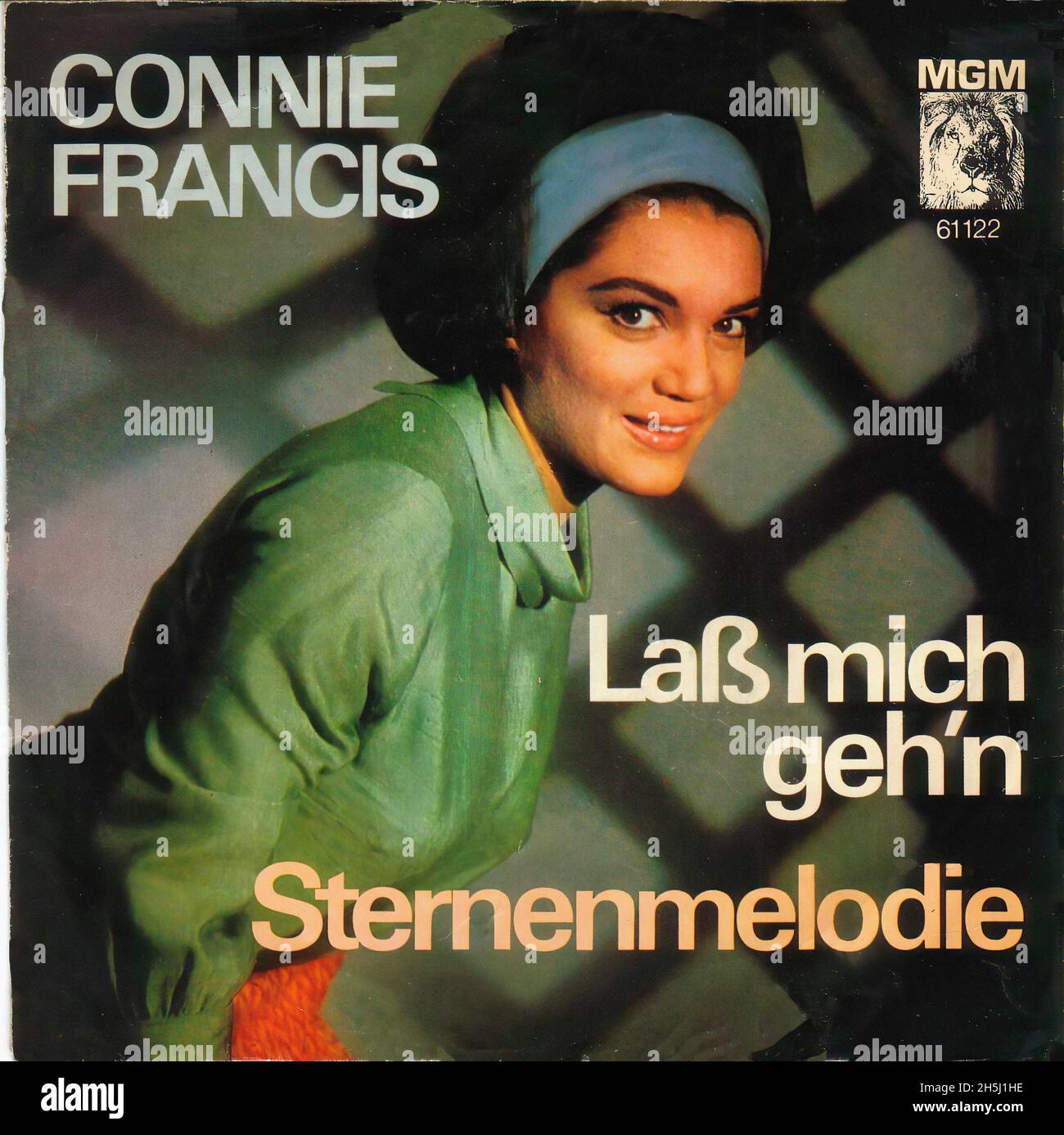 Vintage Single Record Cover - Francis, Connie- Lass mich geh n-1966 Stockfoto