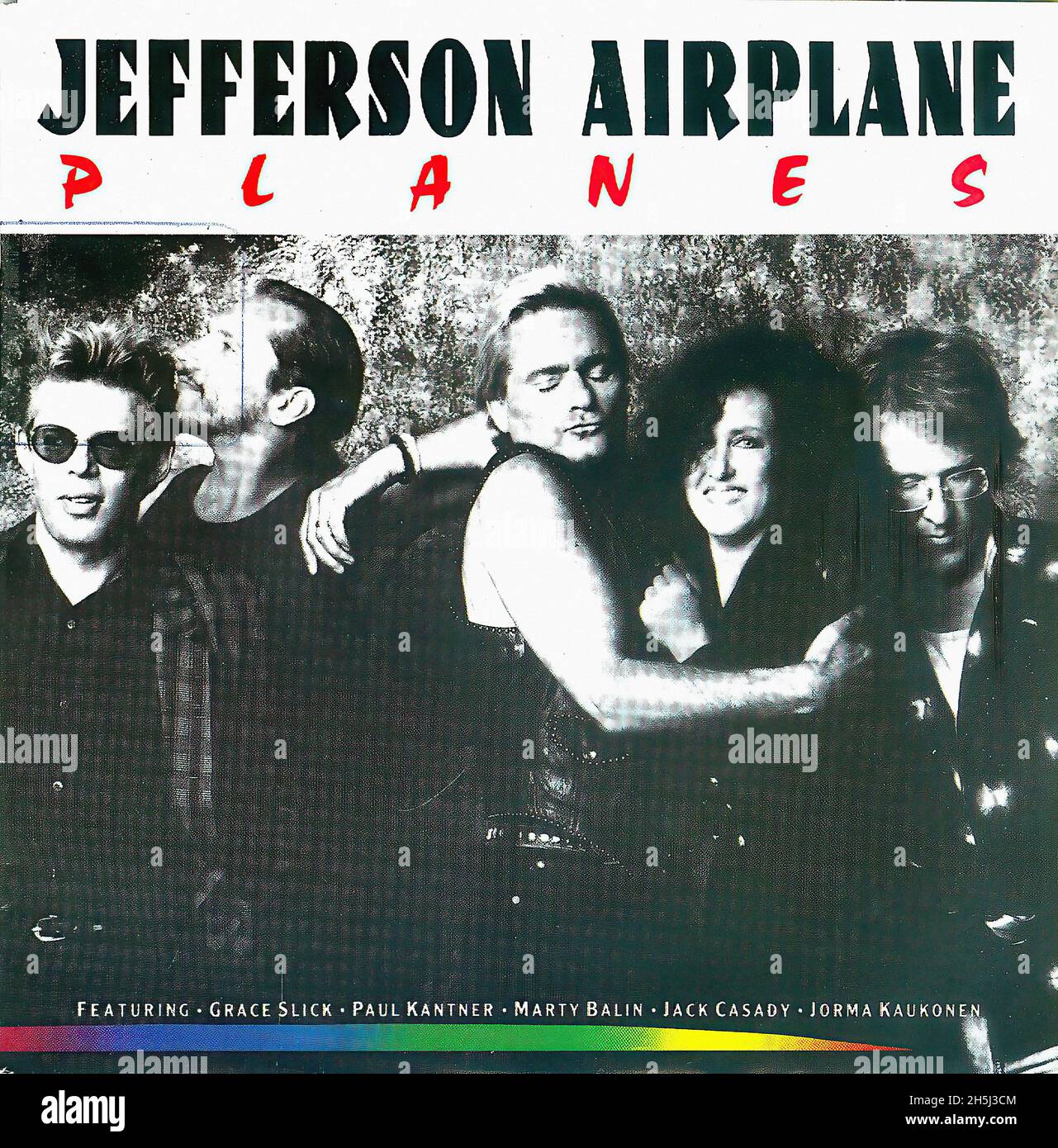 Vintage Single Record Cover - Jefferson Airplane - Planes - D -1989 Stockfoto
