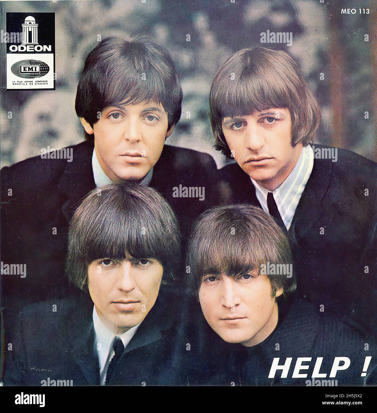 Vintage Single Record Cover - Beatles, The - Help - EP - F - 1965 Stockfoto