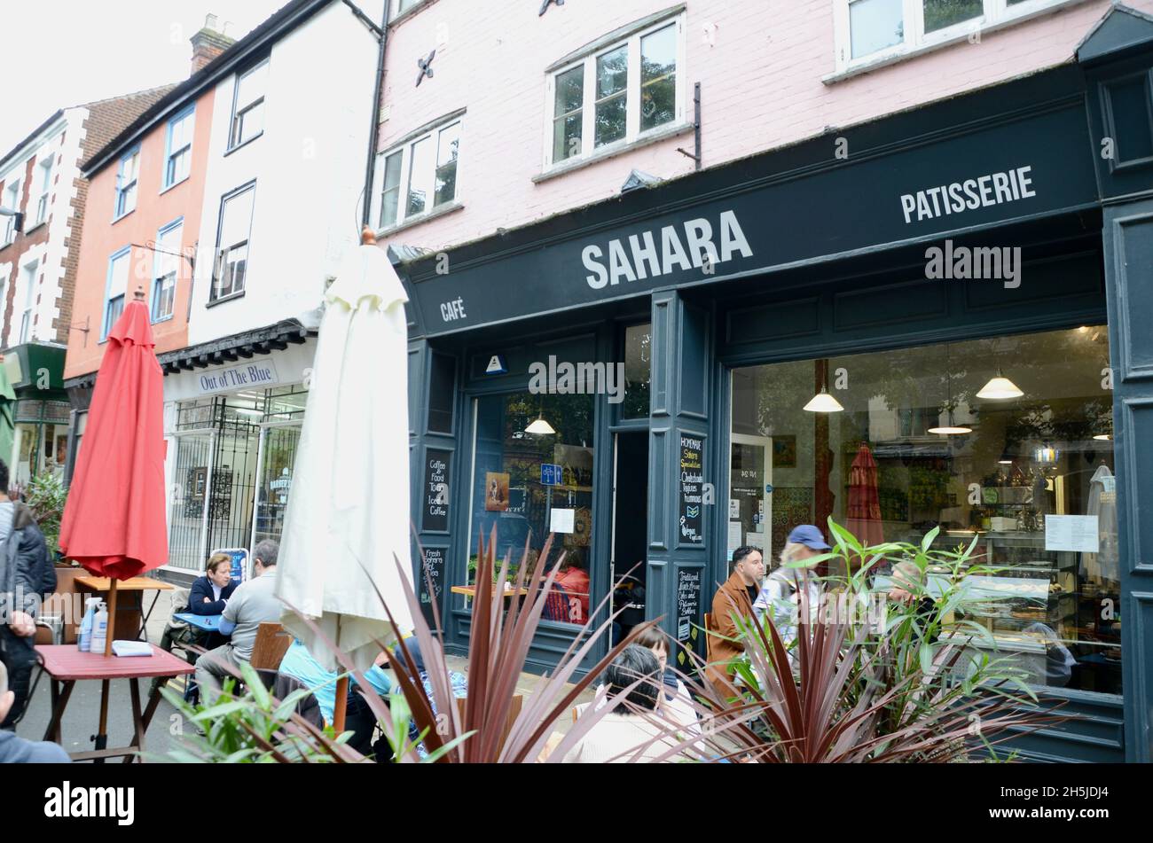 sahara Patisserie st benedicts norwich norfolk england Großbritannien Stockfoto
