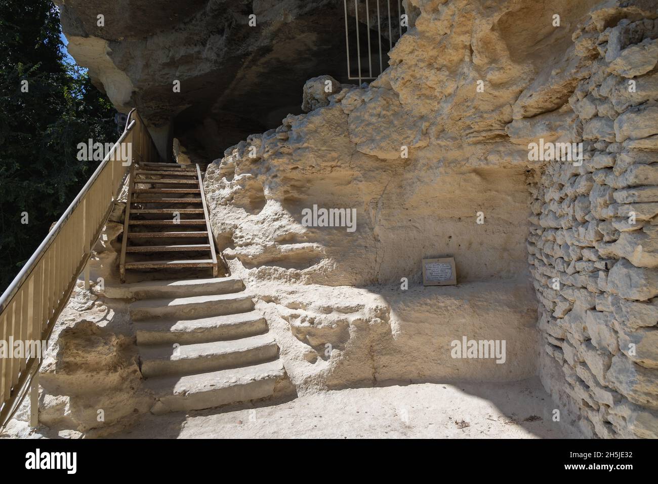 Aladzha Kloster mittelalterliche orthodoxe christliche Höhle Kloster Komplex im Nordosten Bulgariens Stockfoto