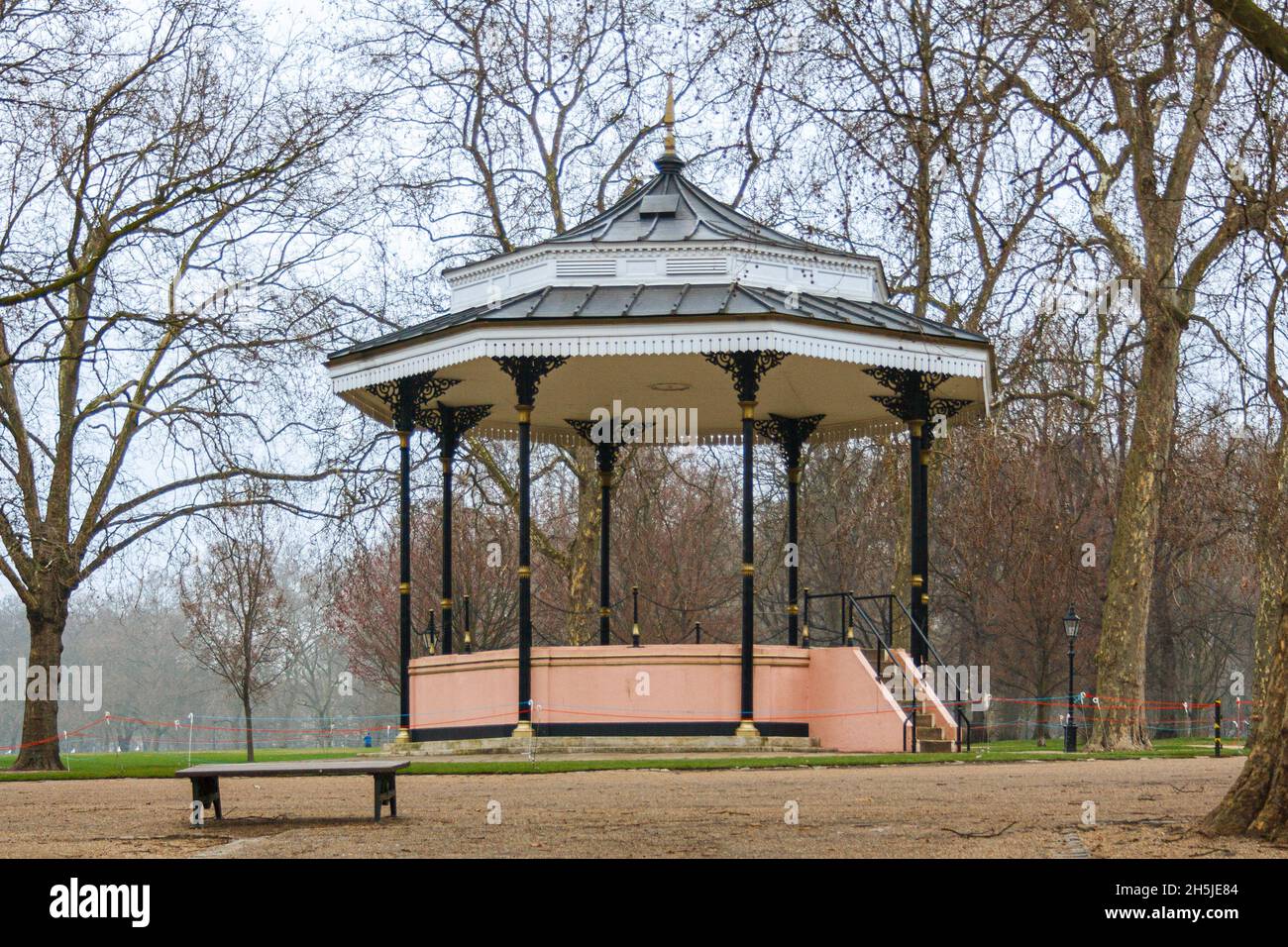 London, Großbritannien; 15. März 2011: Bandstand im Hyde Park. Stockfoto