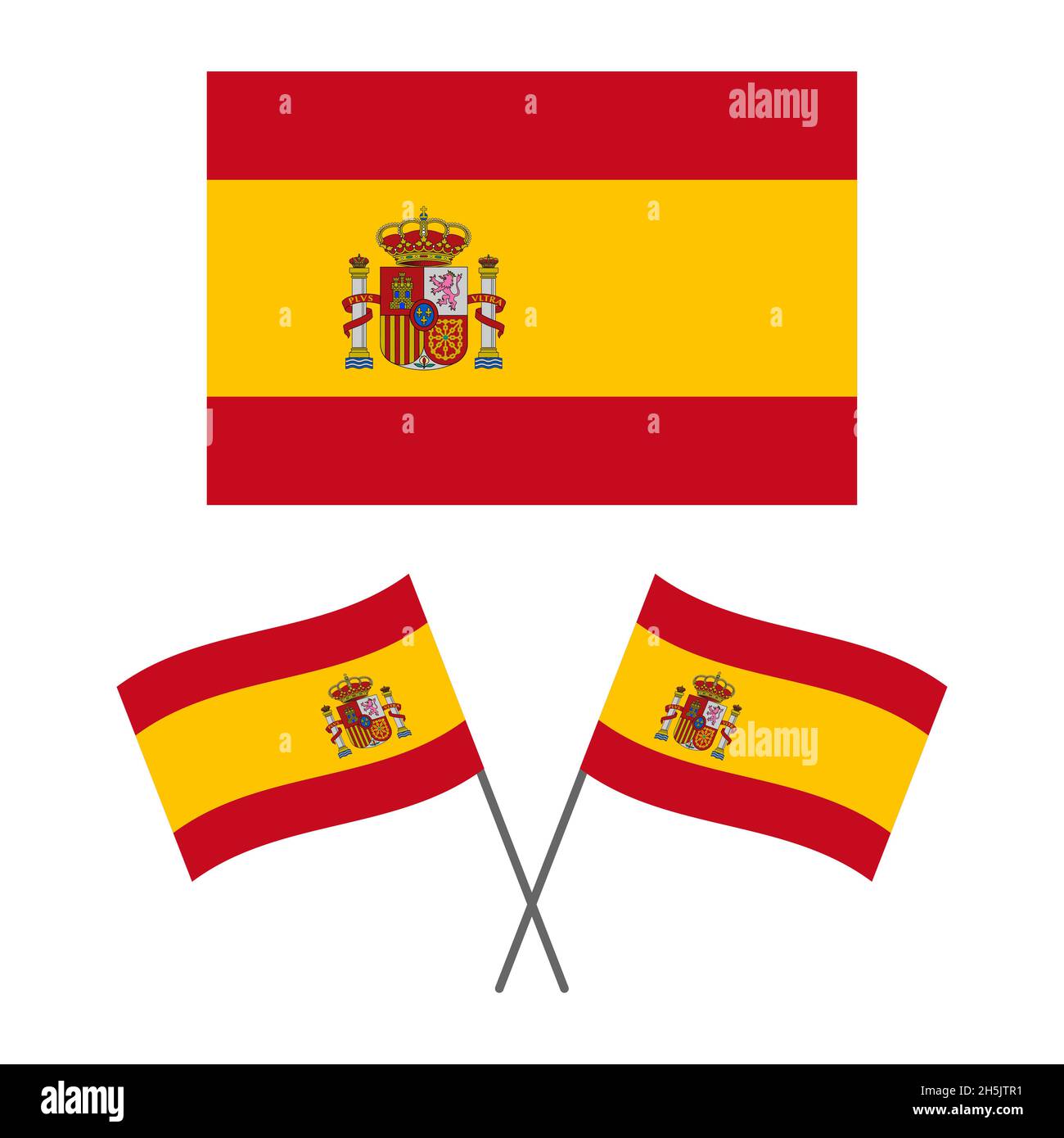 Gewellte spanische flagge -Fotos und -Bildmaterial in hoher Auflösung –  Alamy