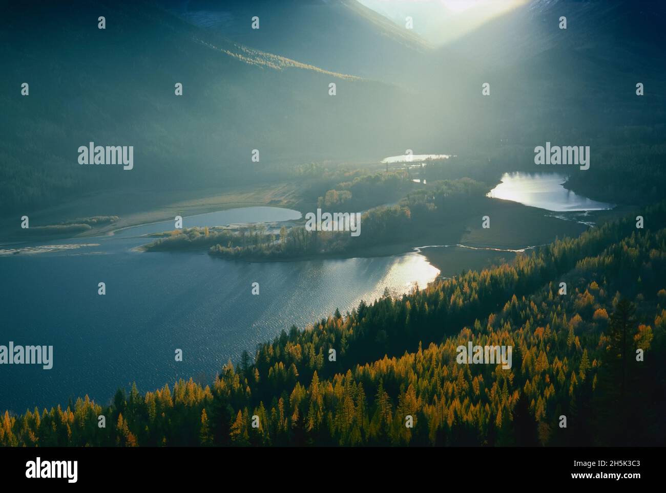 St. Marien-Tal, Purcell Mountains, British Columbia, Kanada Stockfoto