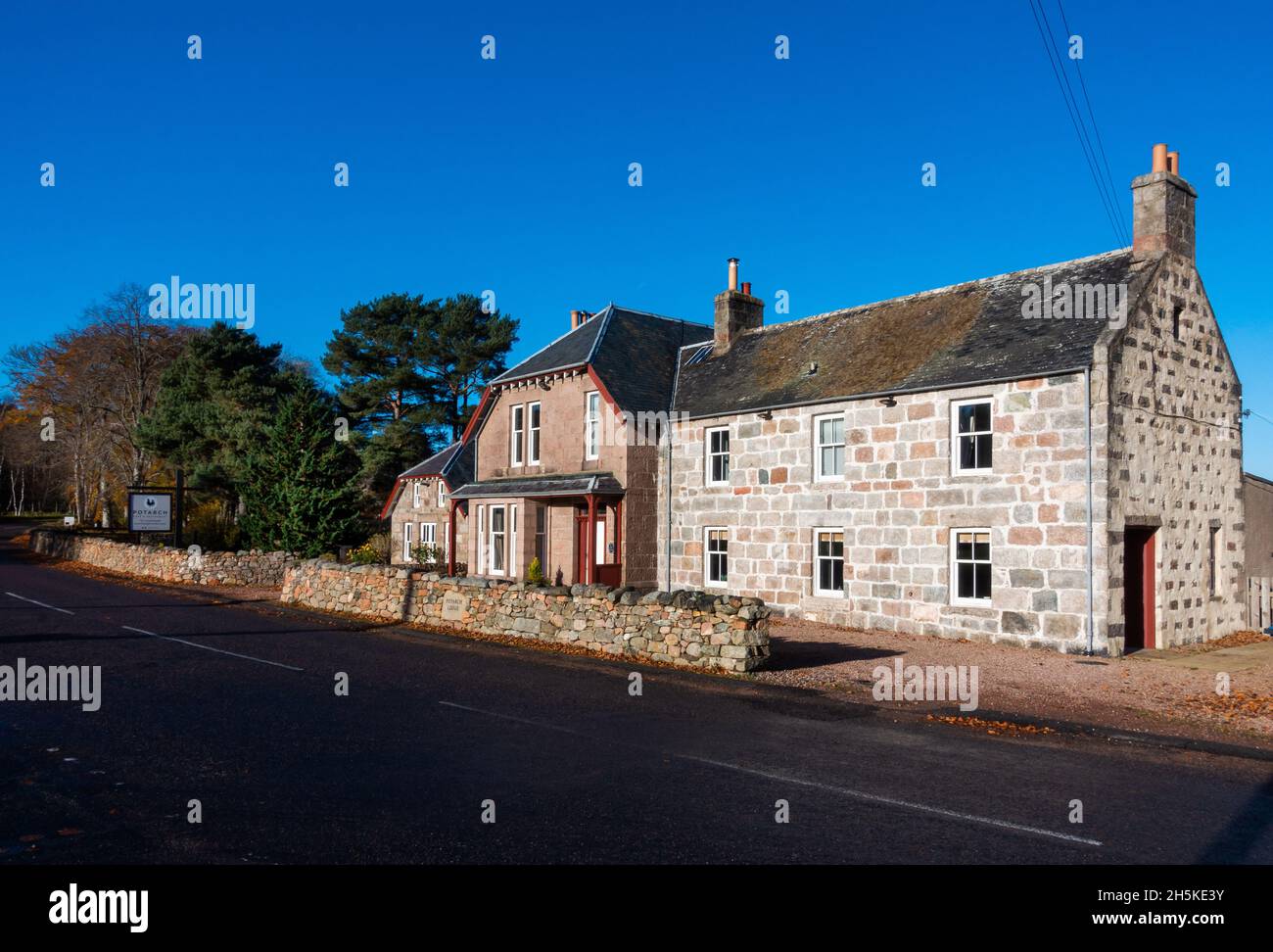 The Potarch Cafe and Restaurant, in Royal Deeside, Aberdeenshire, Schottland Stockfoto