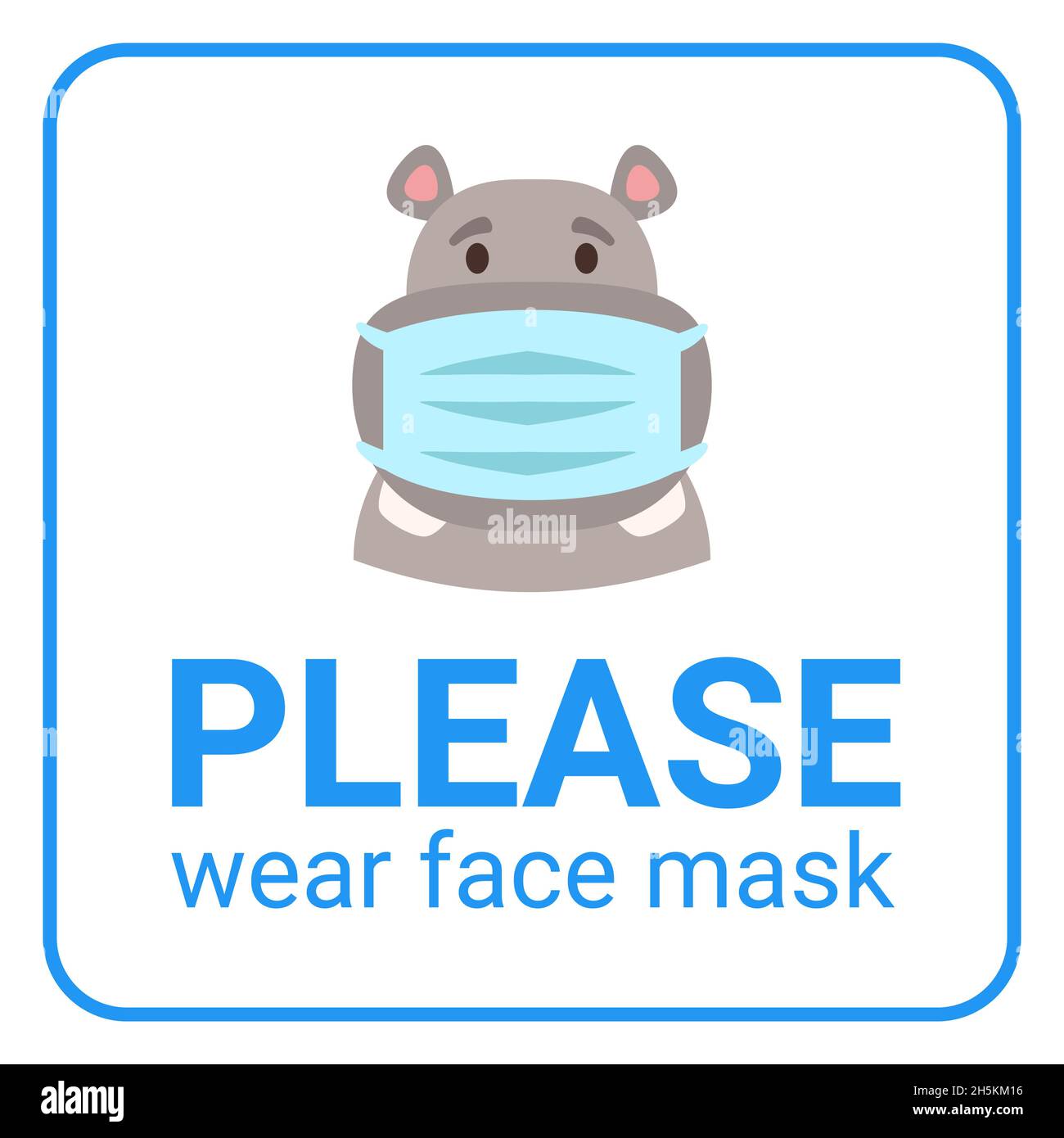 Vektor-Vorlage für den Warnposterdruck. Stock Vektor