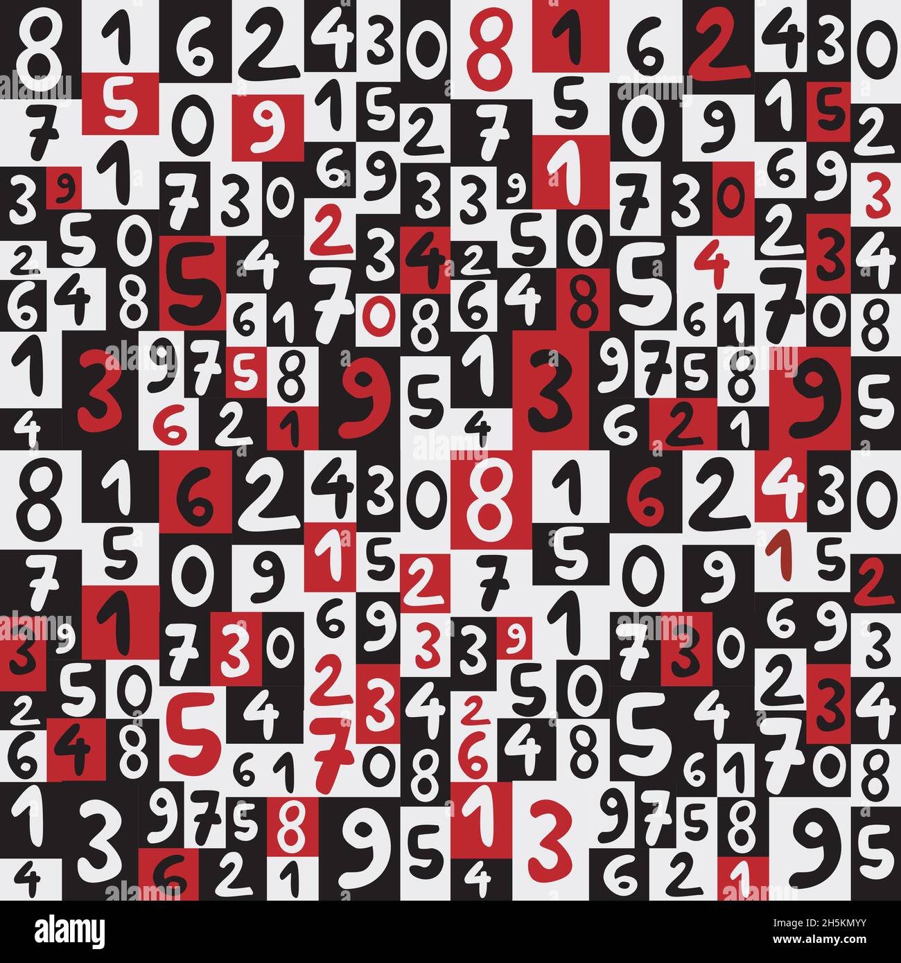 Hintergrund mit Handzeichnung Zahlen Stock Vektor Hintergrund mit Handzeichnung Zahlen Stock Vektor