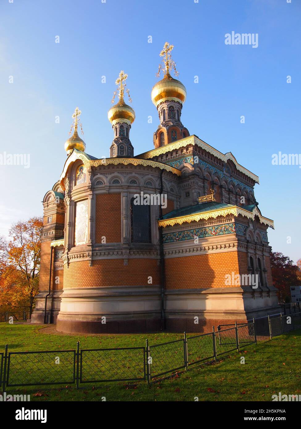 Russische Kapelle in der Mathildenhöhe (Darmstadt, Hessen, Bundesrepublik Deutschland) Stockfoto