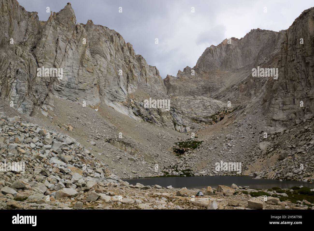 Mount Whitney, der höchste Berg in den unteren 48 Bundesstaaten. Stockfoto