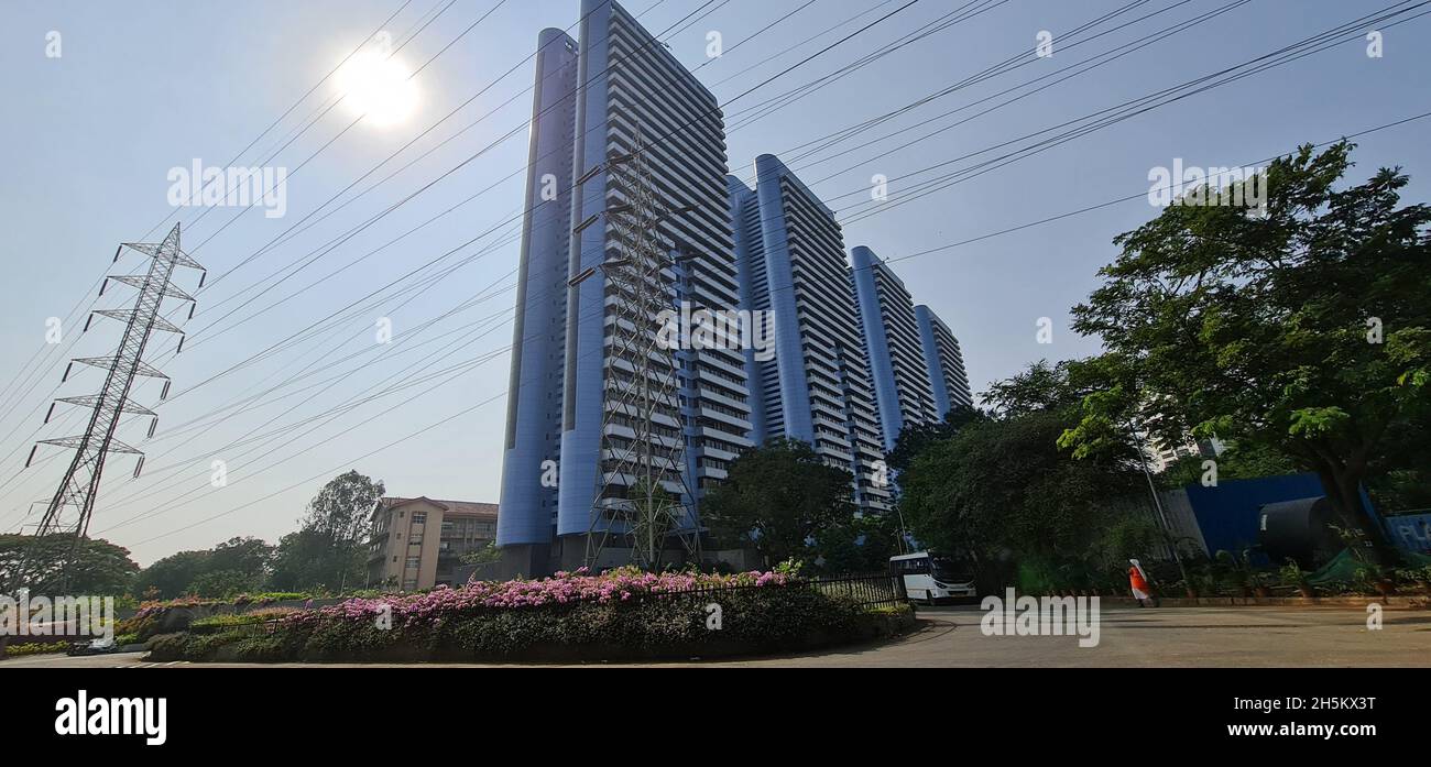 Mumbai, Maharashtra, Indien, November 11 2021: Godrej Platinum, Premium Apartment Complex von Godrej Group in Vikhroli Township Stockfoto