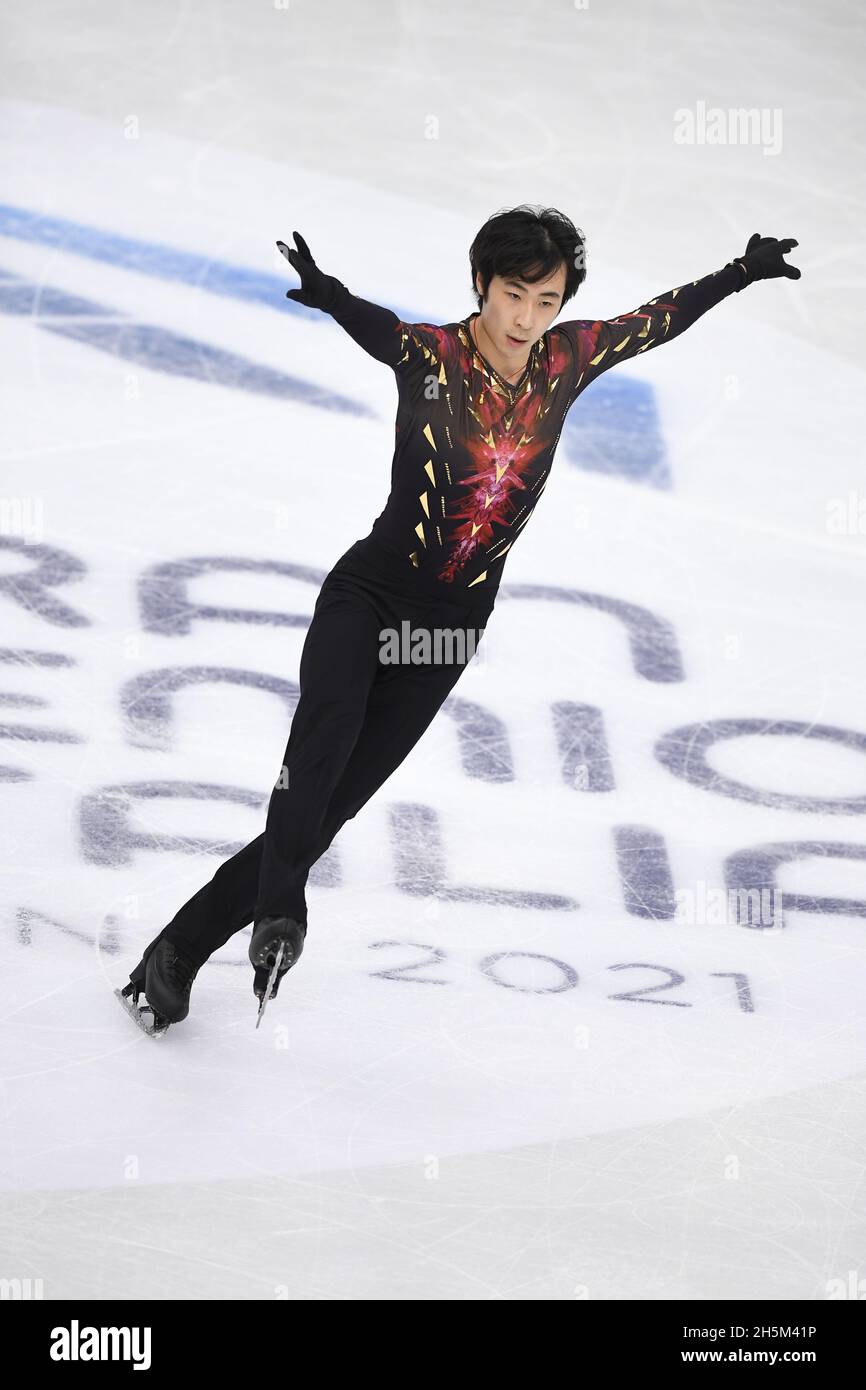 Boyang JIN, China, während des Trainings beim ISU Grand Prix of Figure Skating - Gran Premio d'Italia, in Palavela, am 6. November 2021 in Turin, Italien. (Foto von Raniero Corbelletti/AFLO) Stockfoto