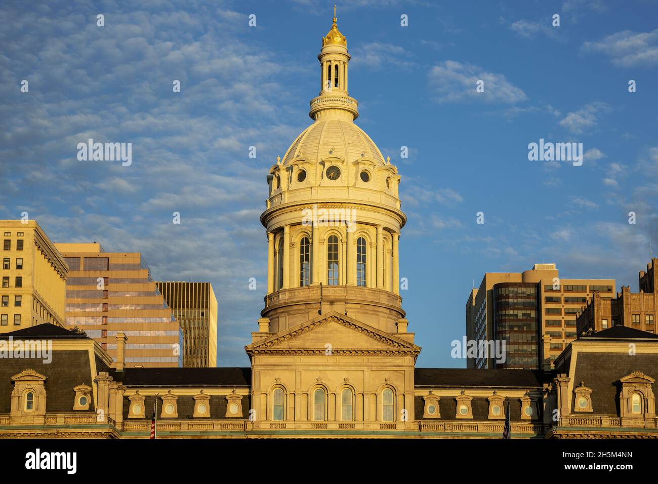 Dom, Rathaus, Baltimore, Maryland USA Stockfoto