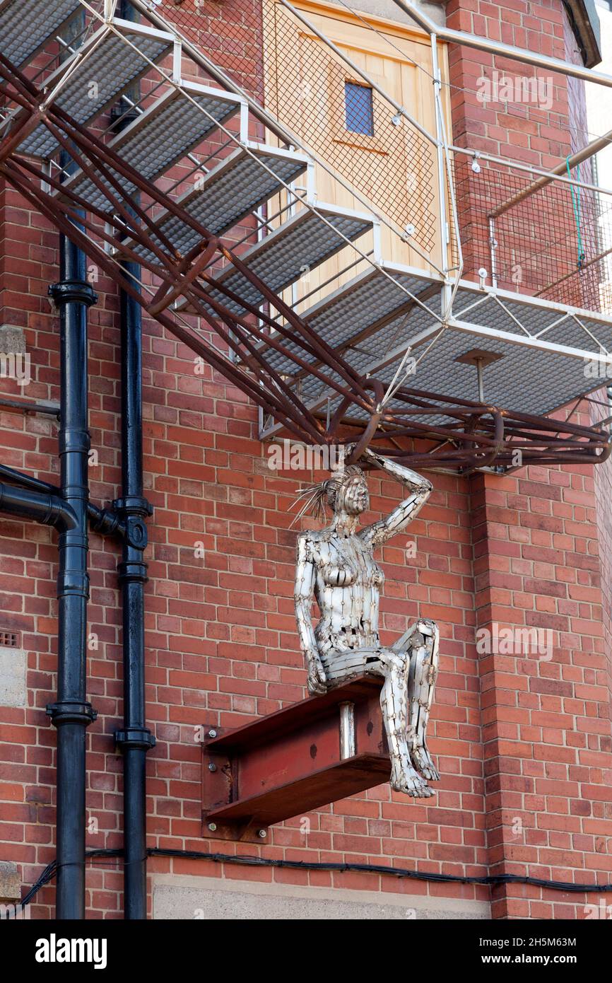 Skulptur von Andrew Baldwin am Trinity Buoy Wharf, Leamouth Peninsula, London Stockfoto