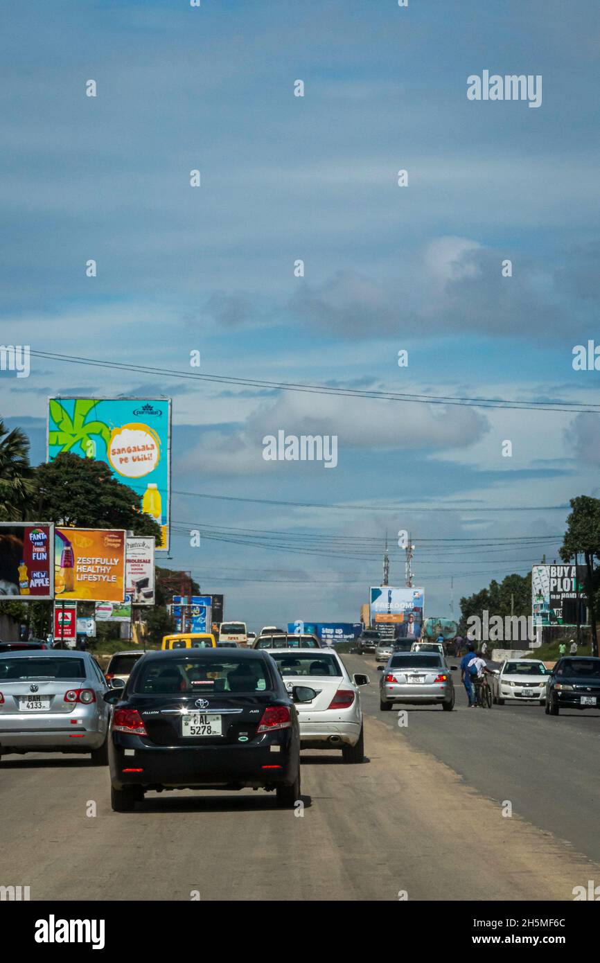 Die Great East Road. Lusaka, Sambia Stockfoto