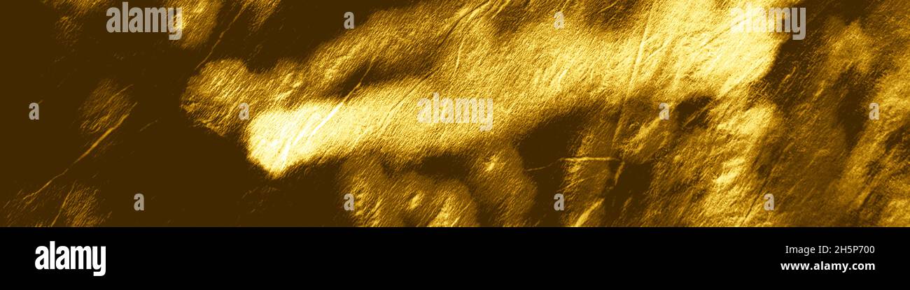 Ikad-Muster Mit Goldfolie. Krawatte und Dye Shibori. Stockfoto
