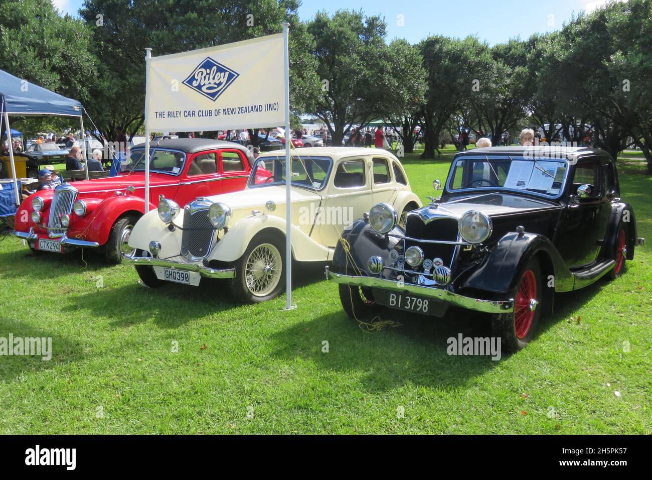 Rileys auf der Brit Euro Car Show im Lloyd Elsmore Park, Pakuranga, NZ, 11. April 2021 Stockfoto