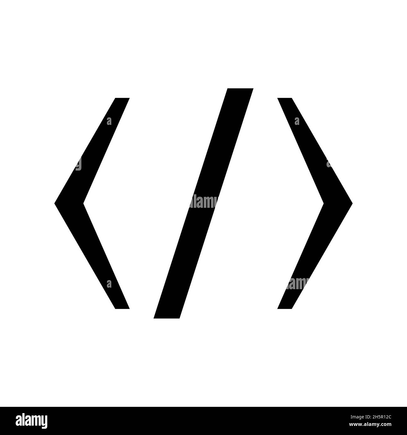 HTML-Code, flache Programmierung Skript Software Website kreative Technologie Illustration Stock Vektor