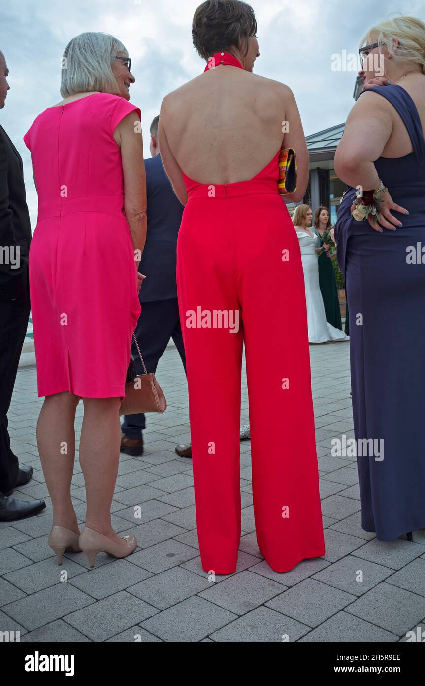 Ein Hochzeitsempfang an der Strandpromenade von Brighton Stockfoto