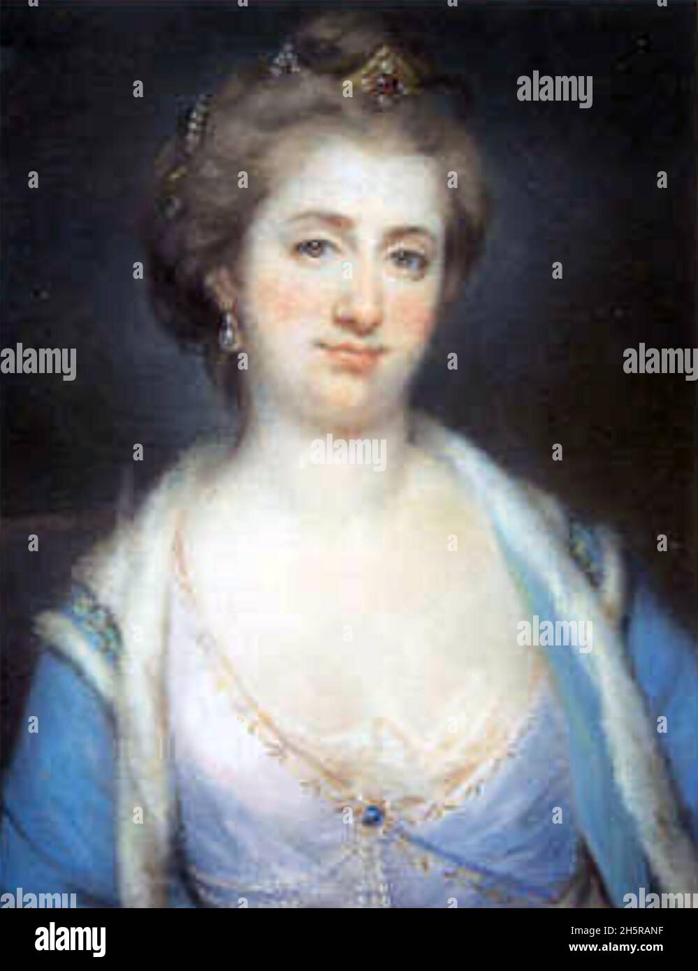 ELIZABETH PIERREPONT geb.Chudleigh (1721-1788) Englische Adlige und Höfling Stockfoto