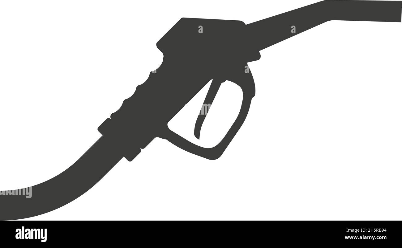 Symbol für die Benzinpumpe isoliert auf weißem Hintergrund, Vektor Stock Vektor