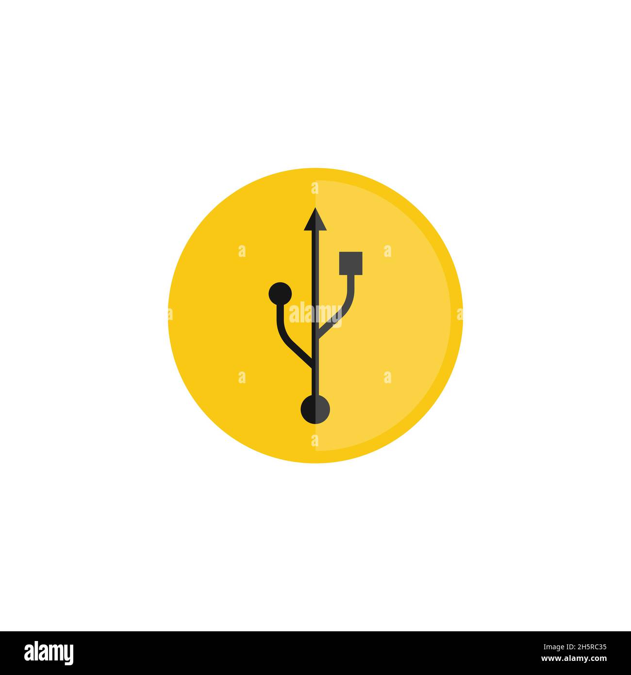 Modernes Symbol mit usb-Symbol für Web-Hintergrund-Design. Web-Taste Stock Vektor