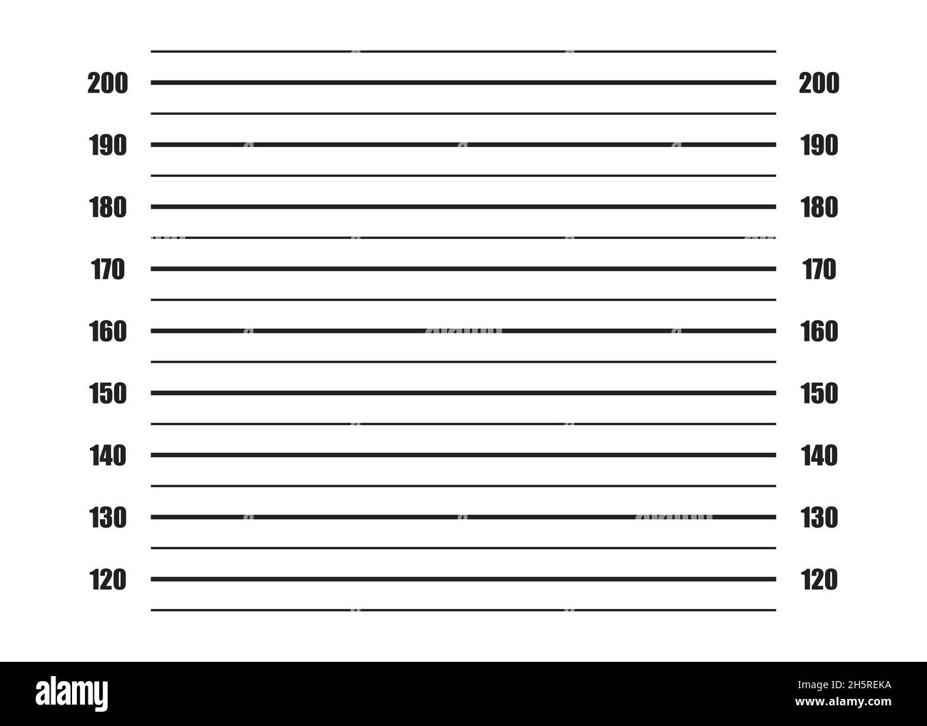 Polizei Aufstellung auf weißem Hintergrund. Vektorgrafik im flachen Stil Stock Vektor