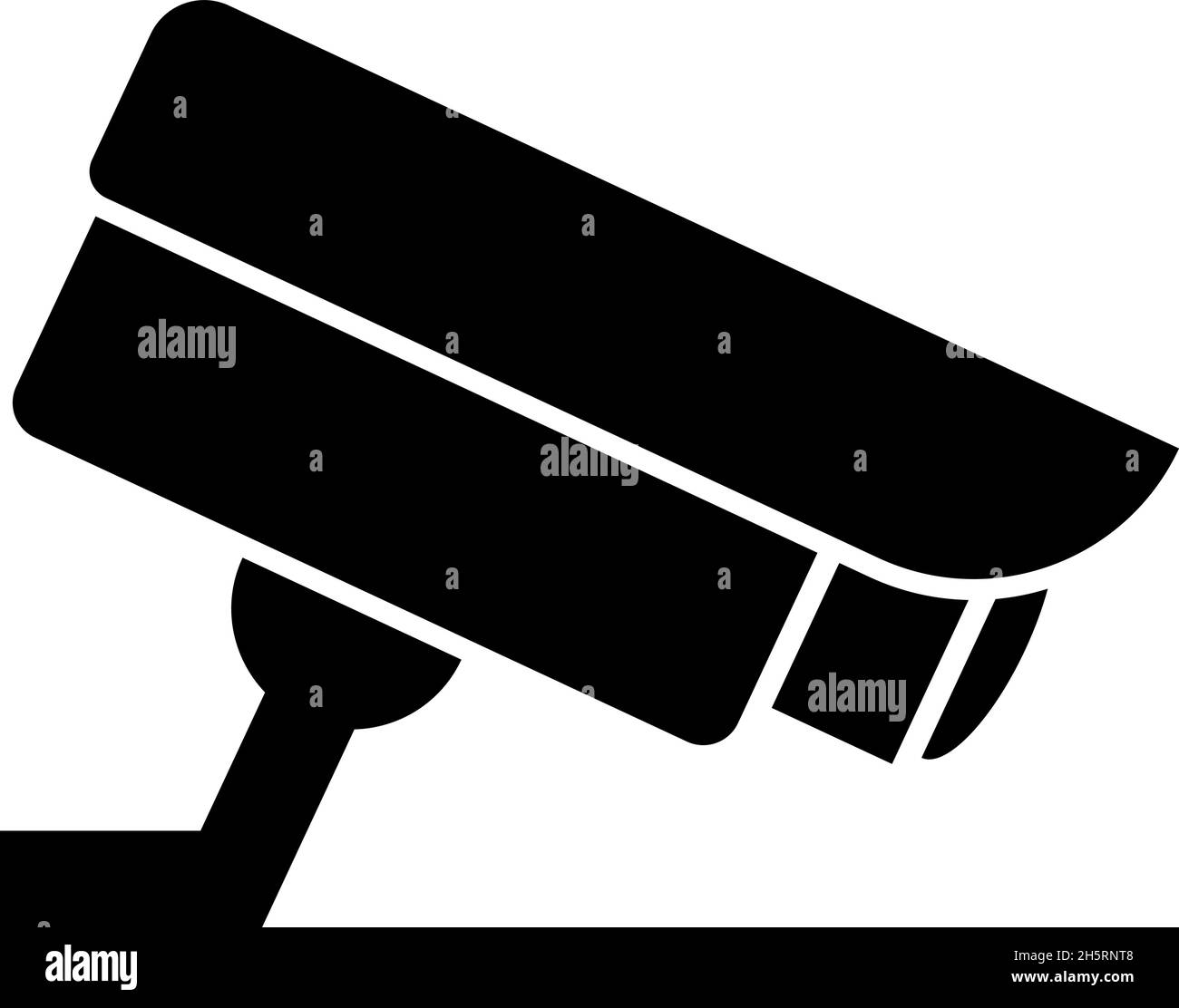 Symbolvektor der Überwachungskamera. Sicherheitskonzept mit flacher Abbildung Stock Vektor
