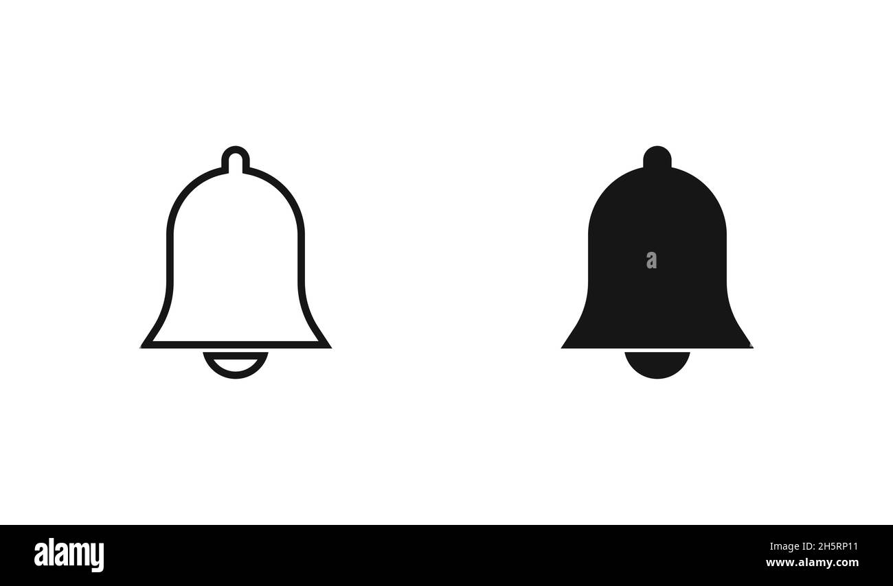 Symbol für die Signallong-Benachrichtigung. Vektorgrafik für mobile Schnittstellen in flacher Form Stock Vektor